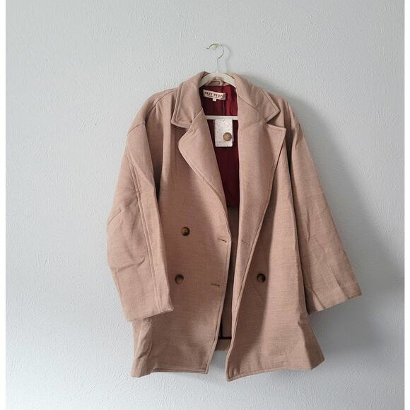 FREE PEOPLE Hanna Slouchy Blazer Jacket in Crema - Picture 6 of 6